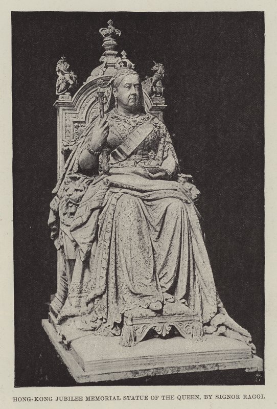 Hong-Kong Jubilee Memorial Statue of the Queen, by Signor Raggi by English Photographer