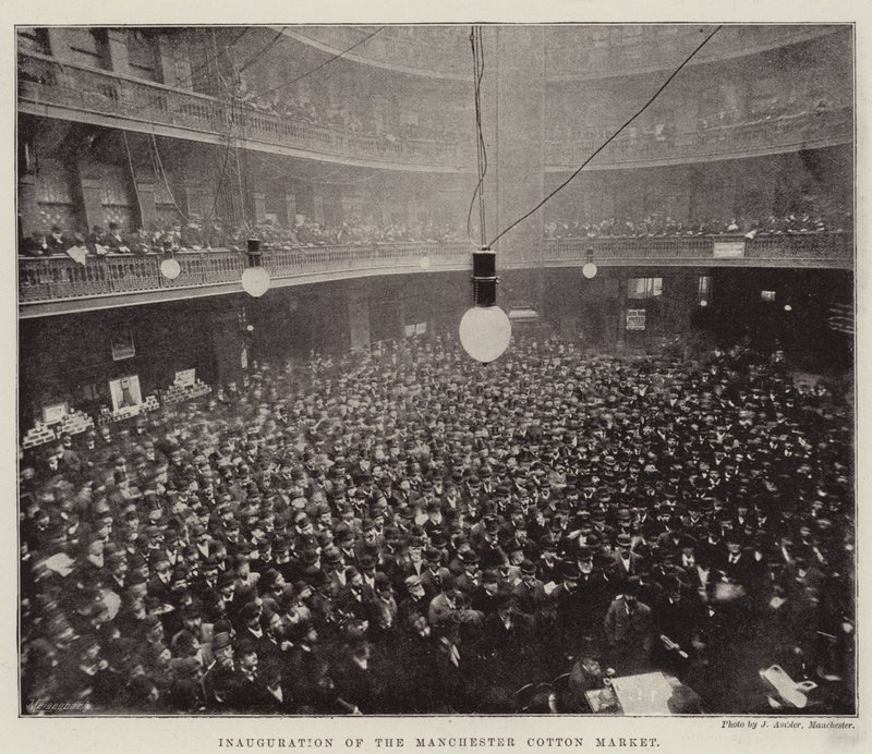 Inauguration of the Manchester Cotton Market by English Photographer