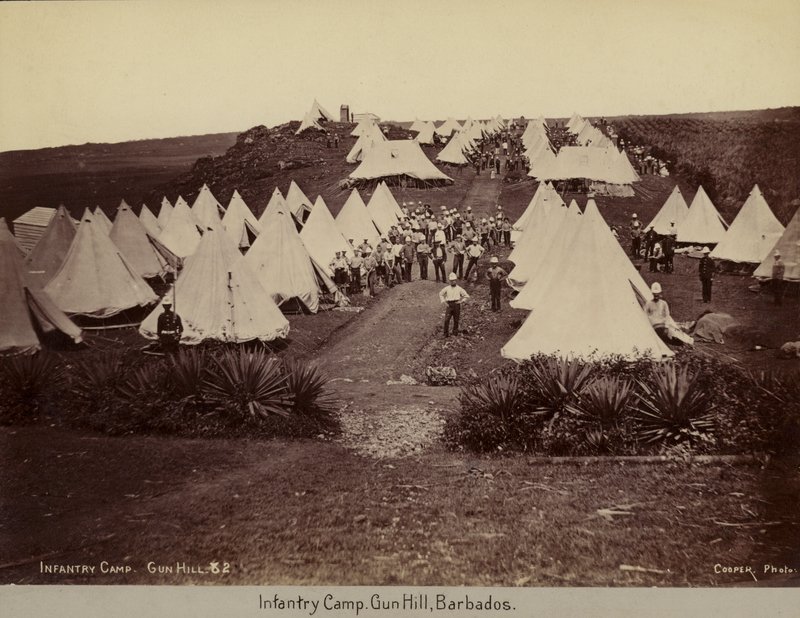 Infantry Camp, Gun Hill, Barbados by English Photographer
