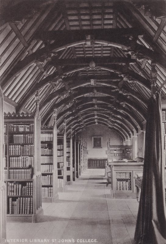 Interior Library, St Johns College by English Photographer
