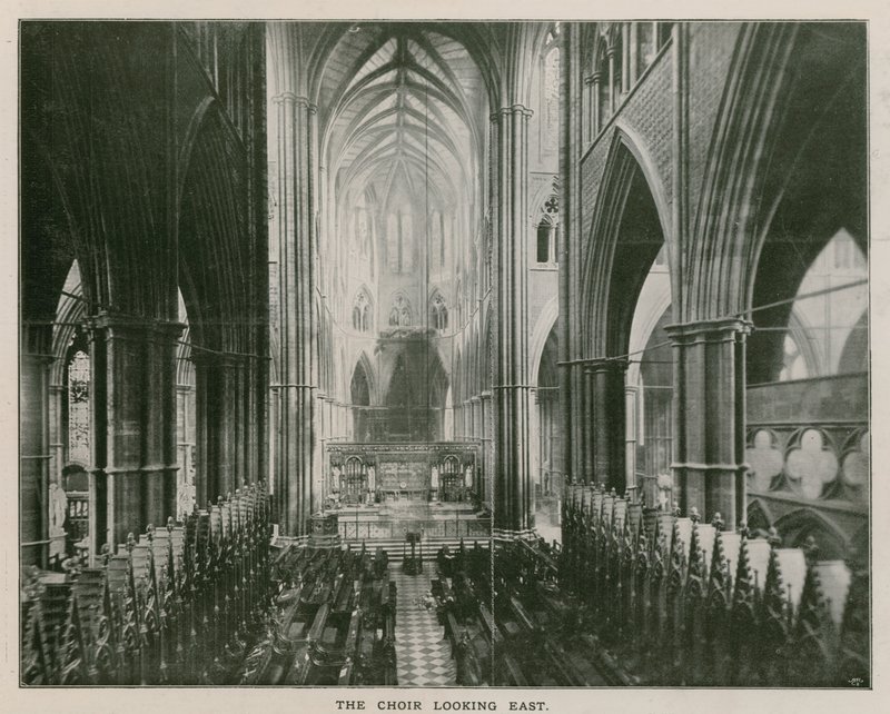Interior of Westminster Abbey by English Photographer