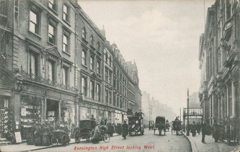 Kensington High Street Looking West by English Photographer