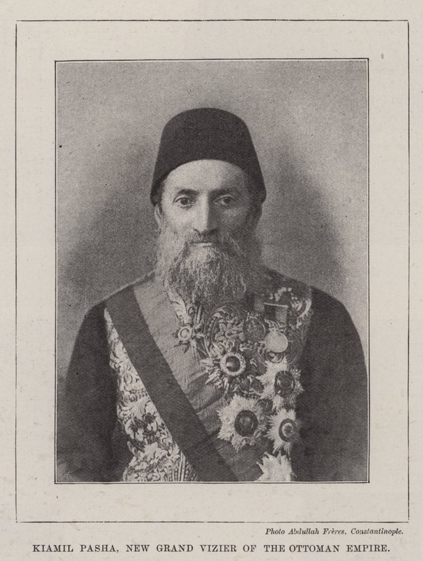 Kiamil Pasha, New Grand Vizier of the Ottoman Empire by English Photographer