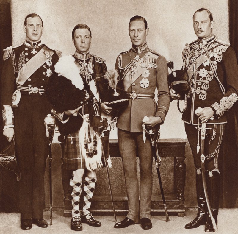 King Edward VIII and his brothers by English Photographer