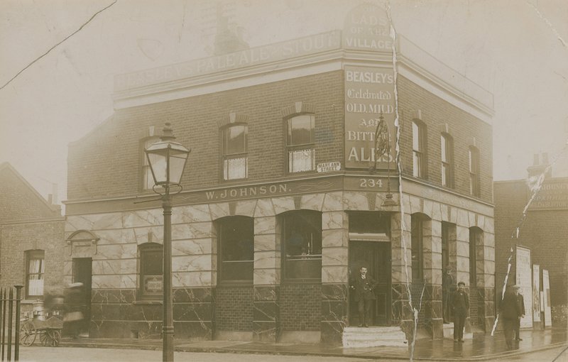 Lads of the Village, Mary Anne Street, Stepney, London by English Photographer