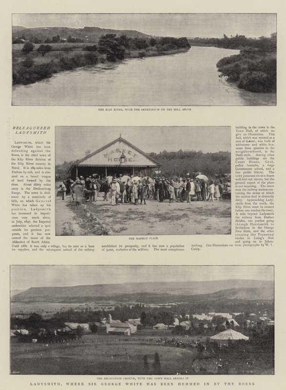 Ladysmith, where Sir George White has been hemmed in by the Boers by English Photographer