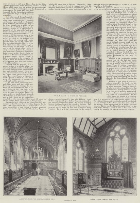 Lambeth and Fulham Palaces by English Photographer