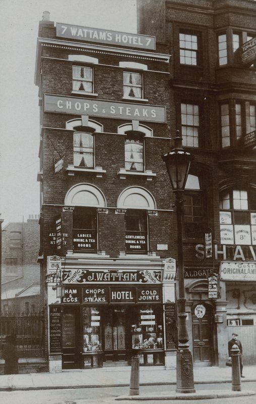 London Chops and Steaks Shop, Wattams Hotel by English Photographer
