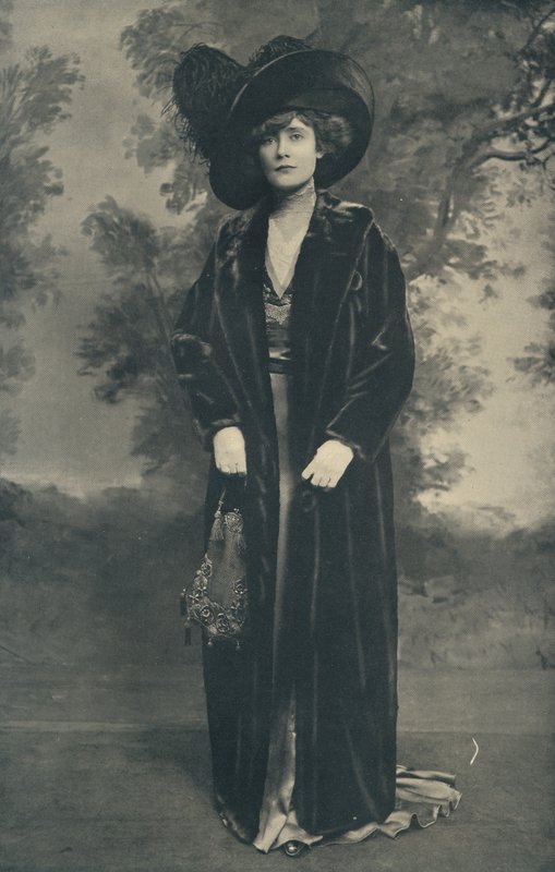 Long Coat of Alaska Sealskin, Lined with Ivory Satin by English Photographer