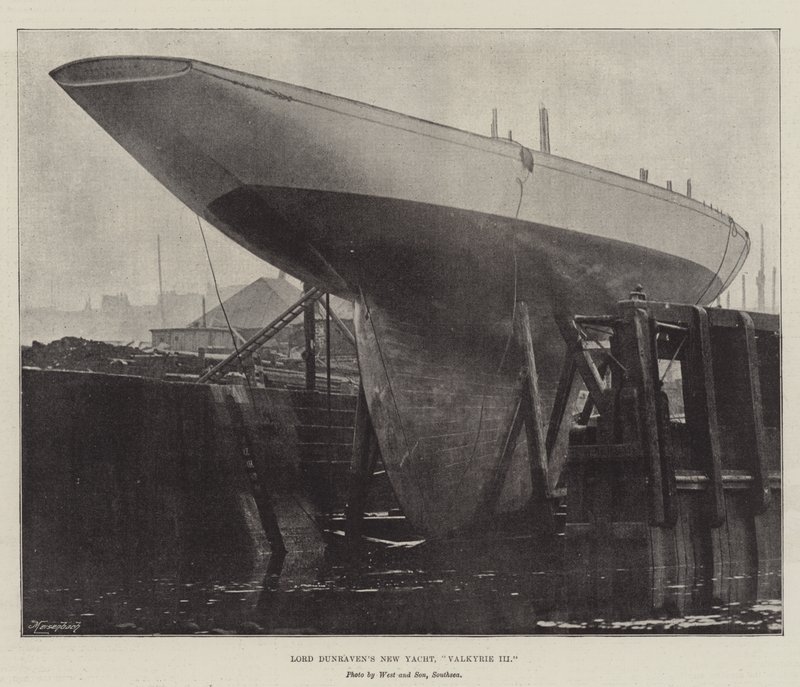 Lord Dunravens New Yacht, Valkyrie III by English Photographer