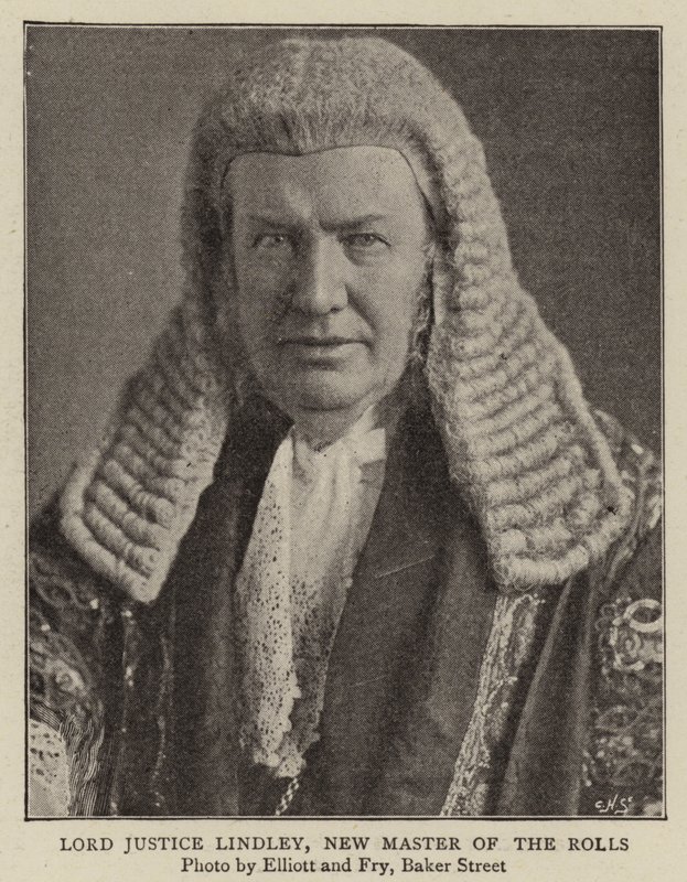 Lord Justice Lindley, New Master of the Rolls by English Photographer
