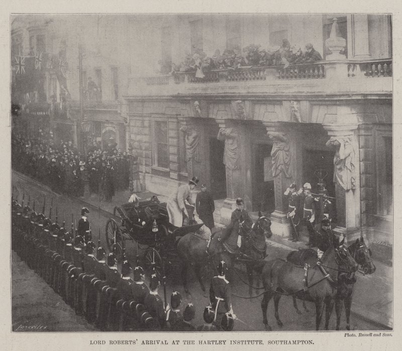 Lord Roberts Arrival at the Hartley Institute, Southampton by English Photographer