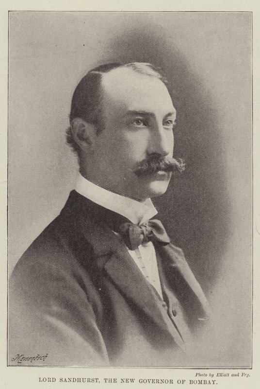 Lord Sandhurst, the New Governor of Bombay by English Photographer