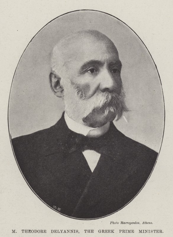 M Theodore Delyannis, the Greek Prime Minister by English Photographer