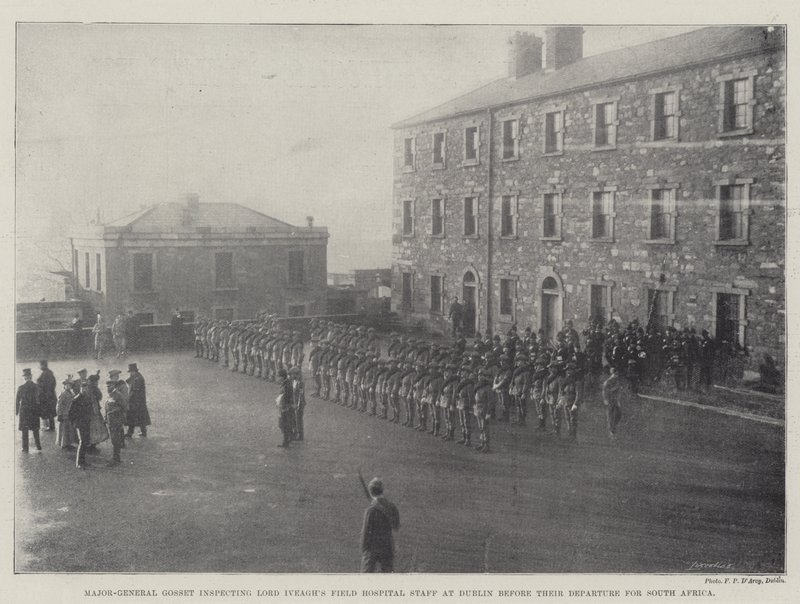 Major-General Gosset inspecting Lord Iveagh