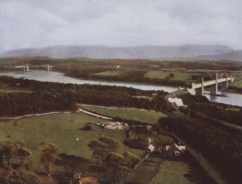 Menai Straits from Anglesey Column by English Photographer