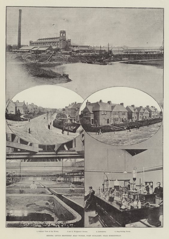 Messers Lever Brothers Soap Works, Port Sunlight, Near Birkenhead by English Photographer
