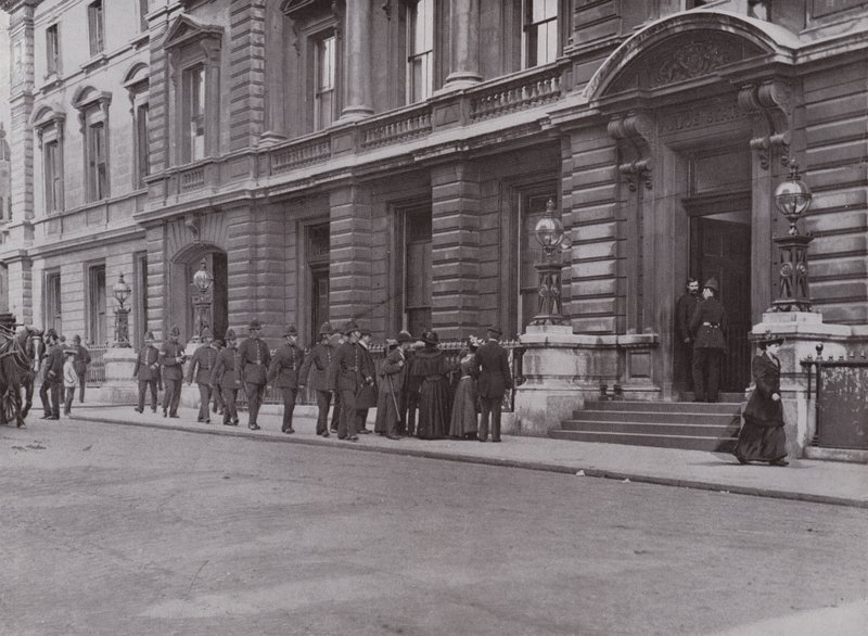 Metropolitan Policemen going on Duty at Bow Street by English Photographer