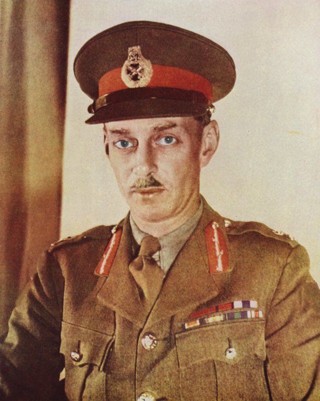 Miles Dempsey, British General Who Commanded the Second Army in the Normandy Landings and Was the First British Commander to Cross the Rhine, World War II by English Photographer