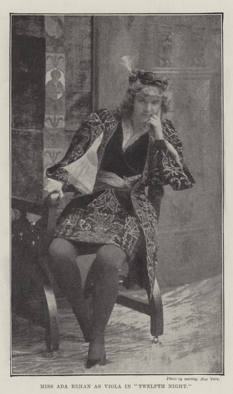 Miss Ada Rehan as Viola in Twelfth Night by English Photographer
