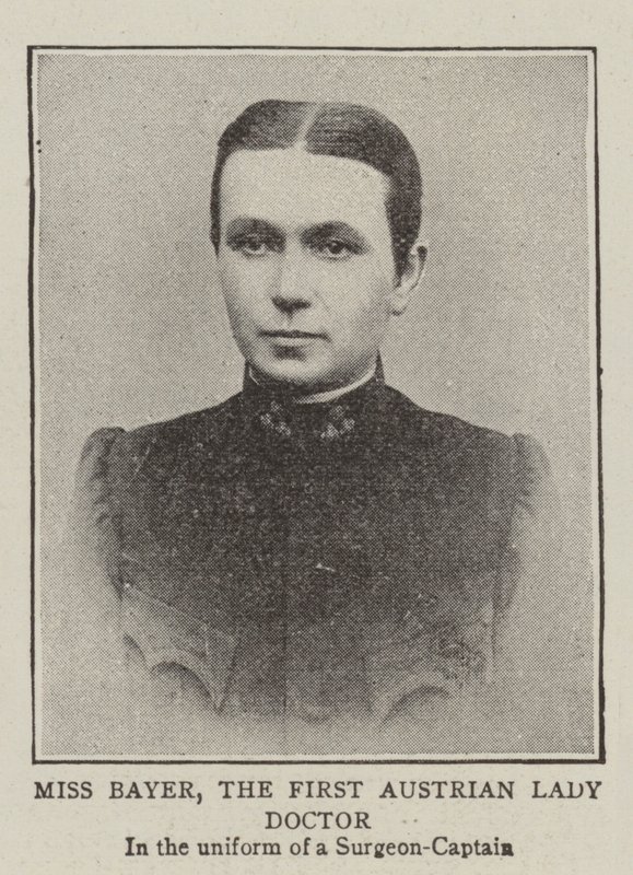 Miss Bayer, the First Austrian Lady Doctor by English Photographer