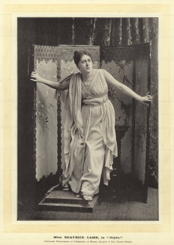 Miss Beatrice Lamb, in Niobe by English Photographer