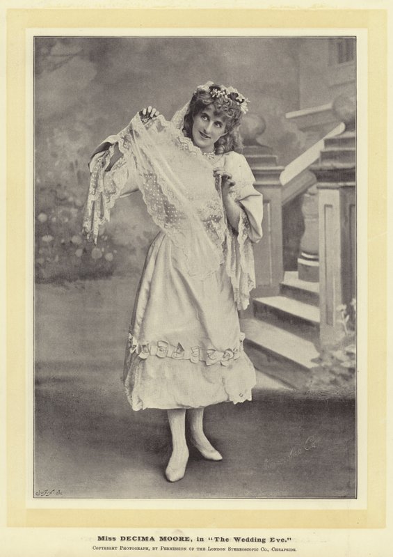 Miss Decima Moore in The Wedding Eve by English Photographer