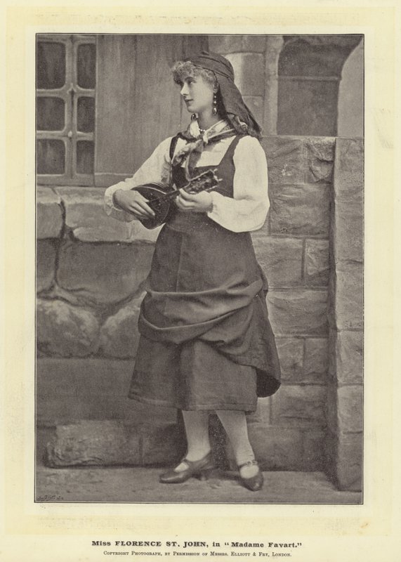 Miss Florence St John in Madame Favart by English Photographer