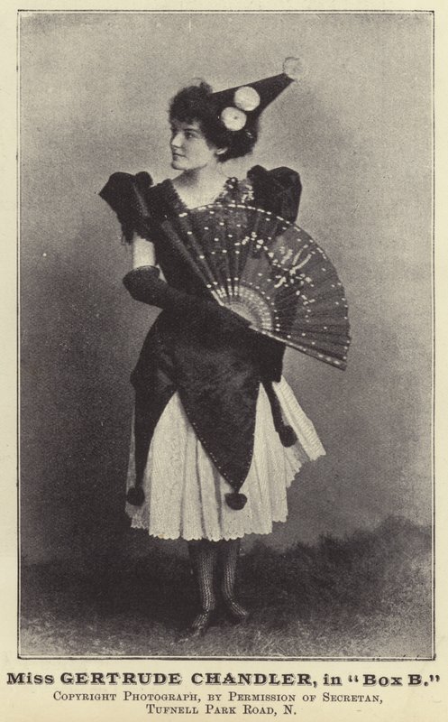 Miss Gertrude Chandler in Box B by English Photographer