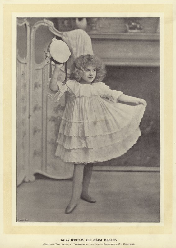 Miss Kelly, the Child Dancer by English Photographer