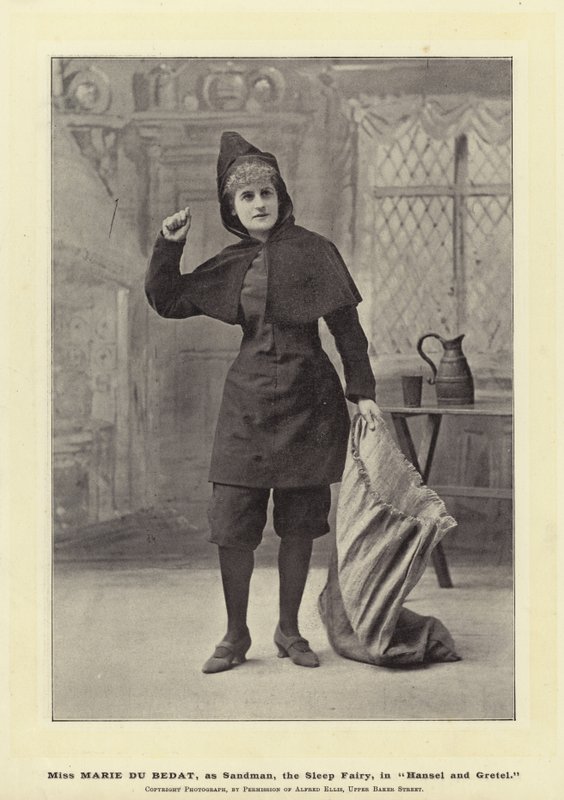 Miss Marie Du Bedat as Sandman, the Sleep Fairy in Hansel and Gretel by English Photographer