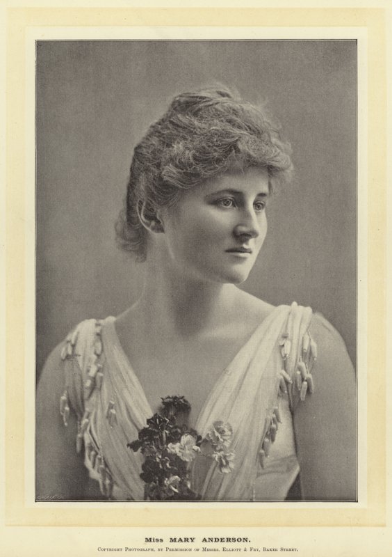 Miss Mary Anderson by English Photographer