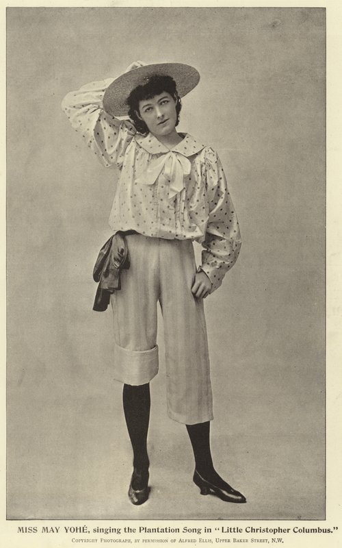 Miss May Yohe, singing the Plantation Song in Little Christopher Columbus by English Photographer