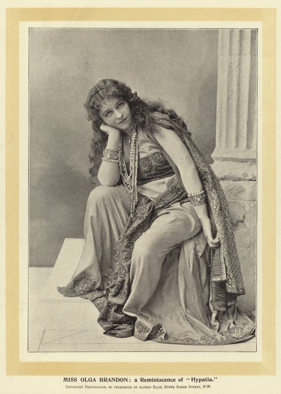 Miss Olga Brandon: a Reminiscence of Hypatia by English Photographer