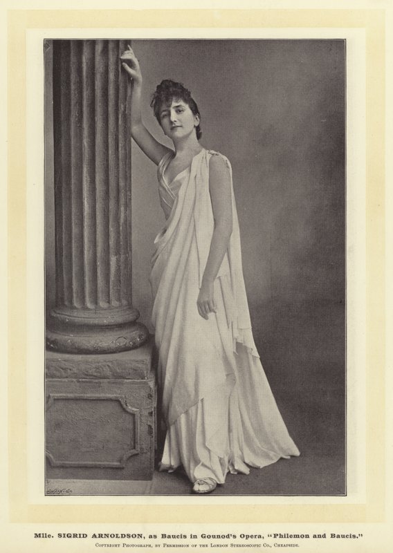 Mlle Sigrid Arnoldson as Baucis in Gounod