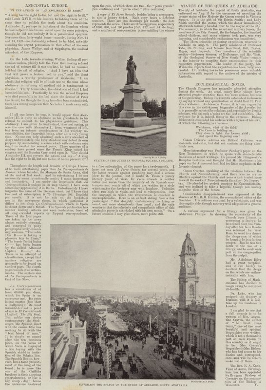 Monuments in Adelaide by English Photographer