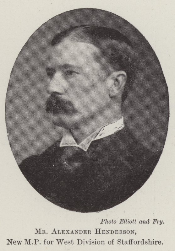Mr. Alexander Henderson, New MP for West Division of Staffordshire by English Photographer