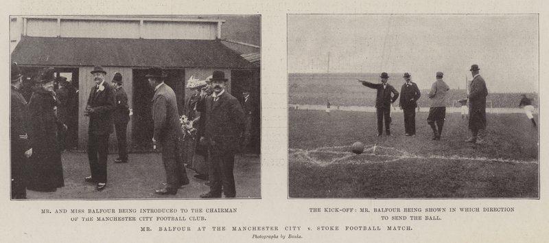 Mr Balfour at the Manchester City v Stoke Football Match by English Photographer