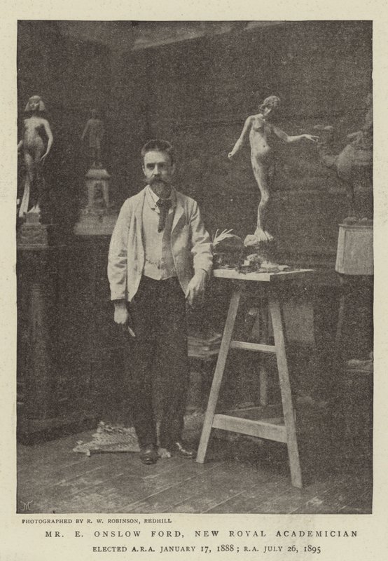 Mr E Onslow Ford, New Royal Academician by English Photographer