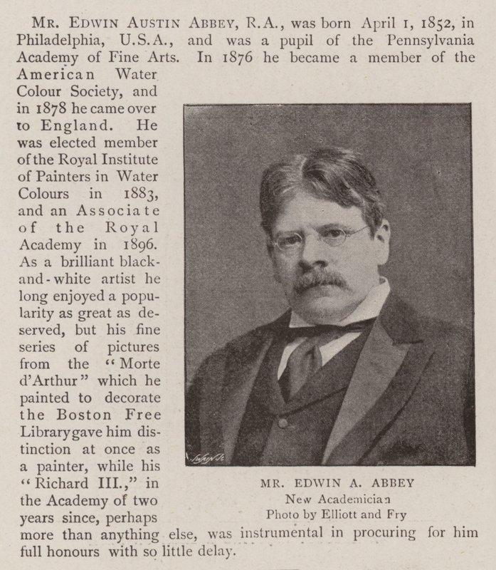 Mr Edwin A Abbey by English Photographer