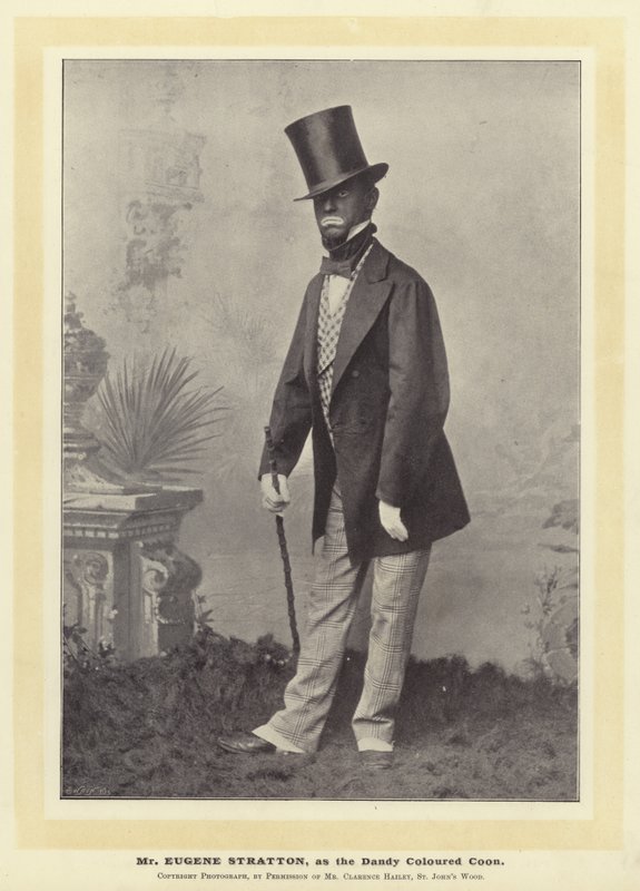 Mr Eugene Stratton as the Dandy Coloured Coon by English Photographer