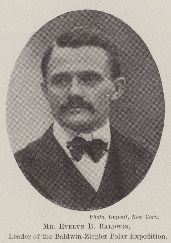 Mr Evelyn B Baldwin, Leader of the Baldwin-Ziegler Polar Expedition by English Photographer