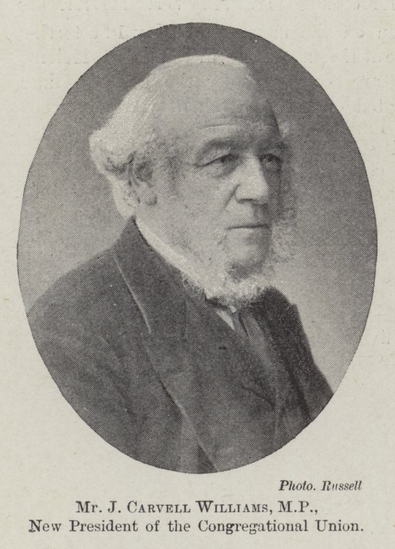Mr J Carvell Williams, MP, New President of the Congregational Union by English Photographer