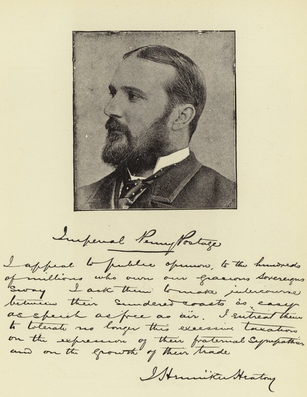 J Henniker Heaton, MP, Penny-Postmaster-General of the Empire by English Photographer