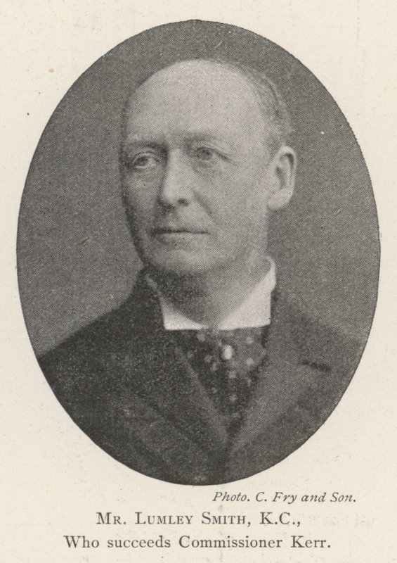Mr Lumley Smith, KC, who succeeds Commissioner Kerr by English Photographer