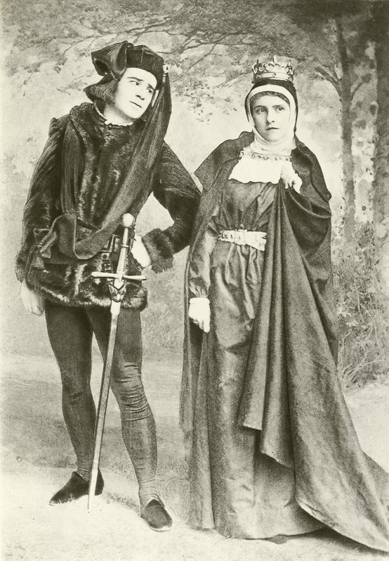 Mr R Mansield and Miss B Cameron as Richard III and Lady Anne by English Photographer