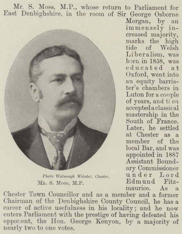 Mr S Moss, MP by English Photographer