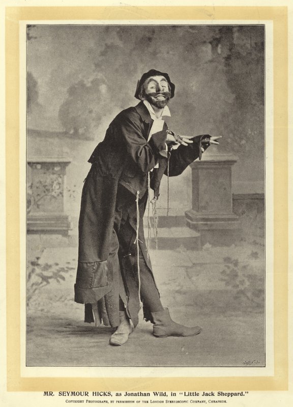 Mr Seymour Hicks, as Jonathan Wild, in Little Jack Sheppard by English Photographer