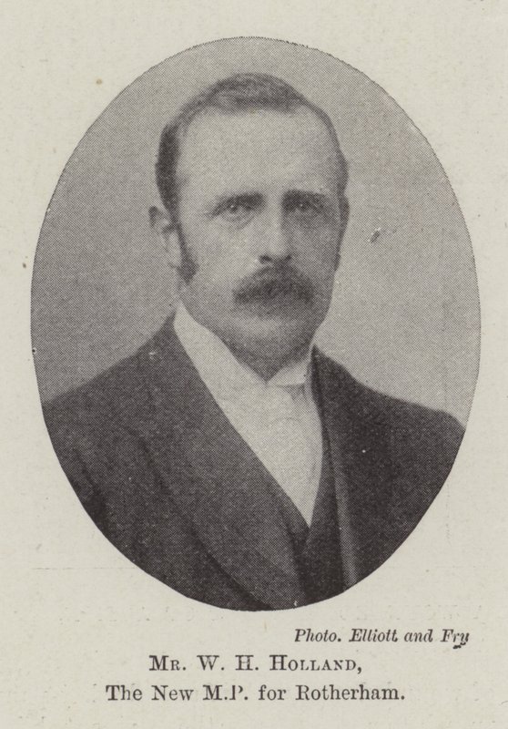 Mr W H Holland, the New MP for Rotherham by English Photographer