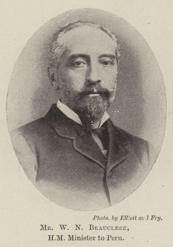 Mr W N Beauclerk, HM Minister to Peru by English Photographer